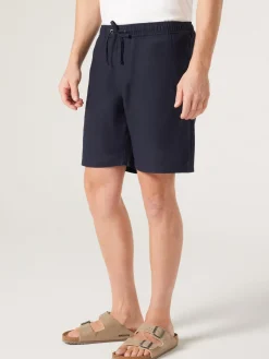 Jeanswest Lewie Linen Short Blue Clearance