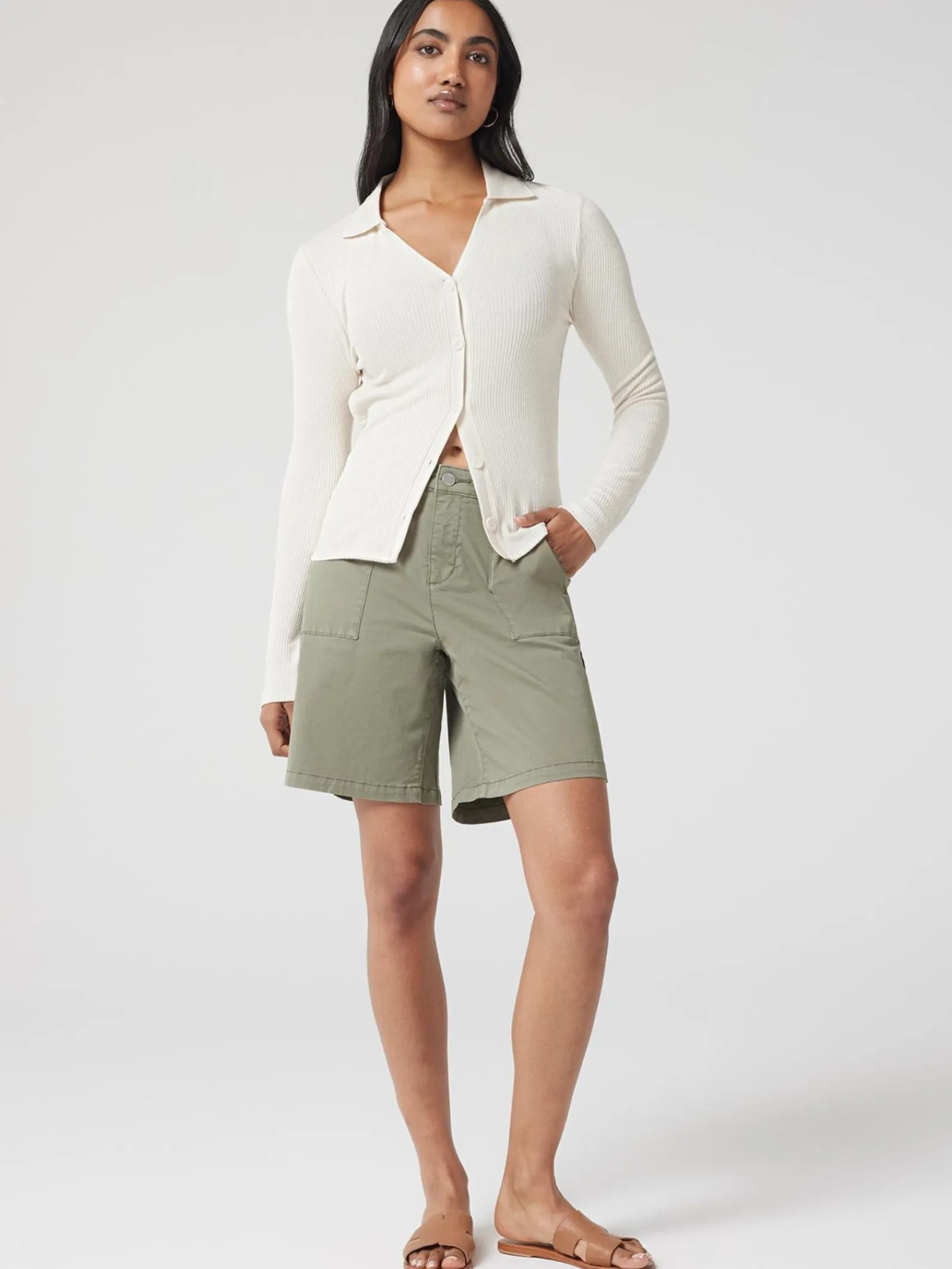 Jeanswest Libby Bermuda Denim Walk Short Blue Hot