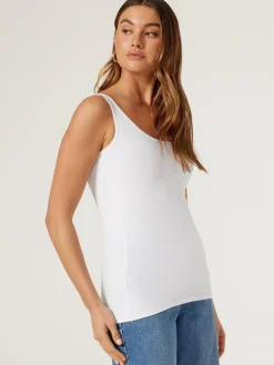 Jeanswest Lola Cotton Basic Tank Black Sale