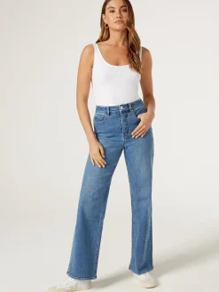 Jeanswest Lola Cotton Basic Tank Black Sale