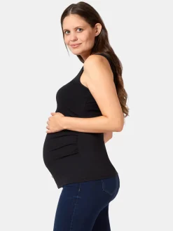 Jeanswest Lola Maternity Cotton Basic Tank Black
