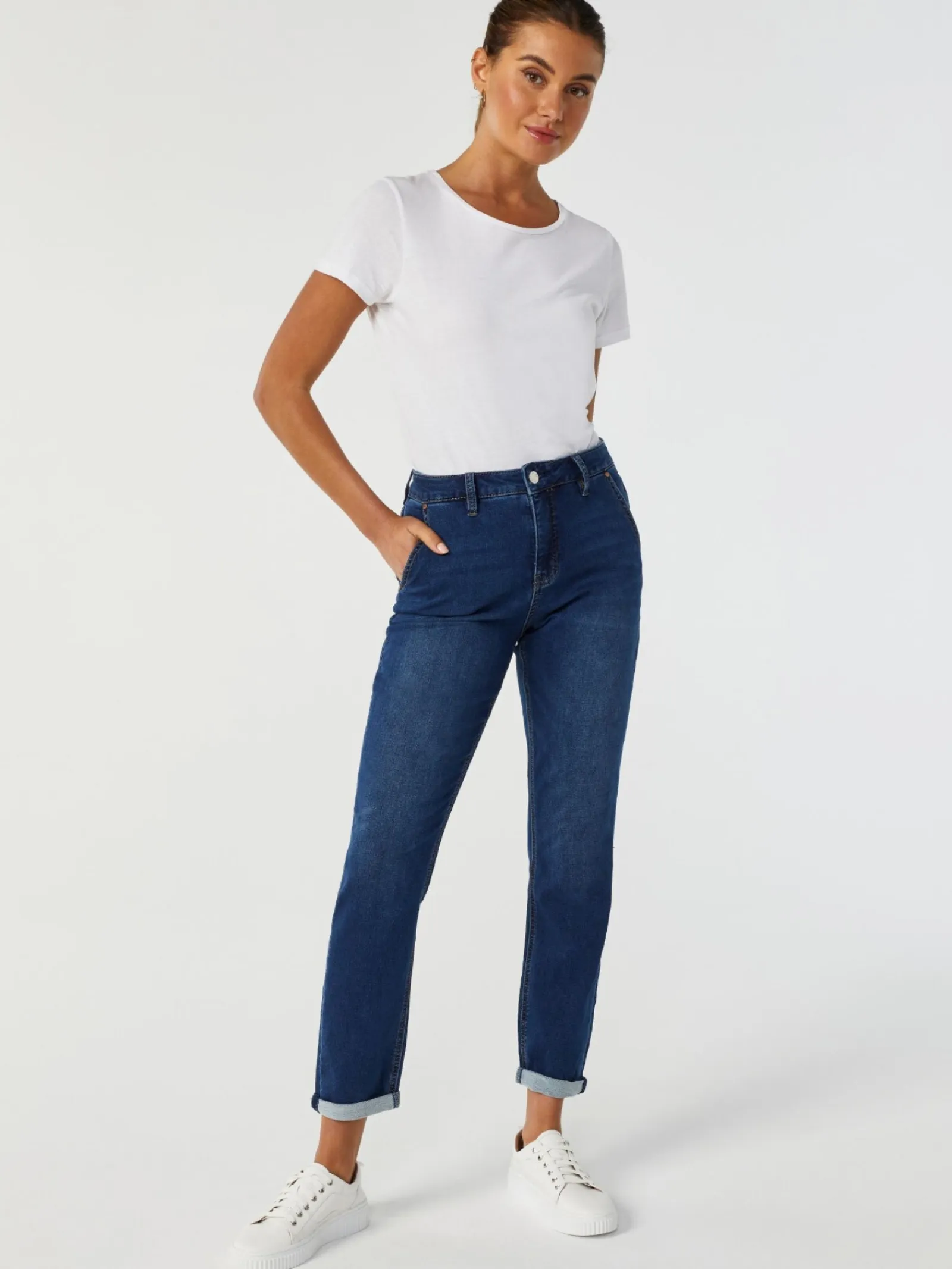 Jeanswest Louisa Slim Boyfriend Jeans DarkIndigo New