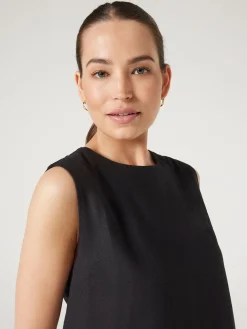 Jeanswest Maddy Linen Tank Black Discount