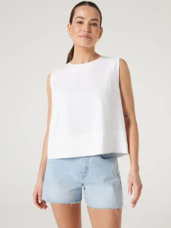 Jeanswest Maddy Linen Tank Black Sale