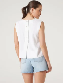 Jeanswest Maddy Linen Tank Black Sale