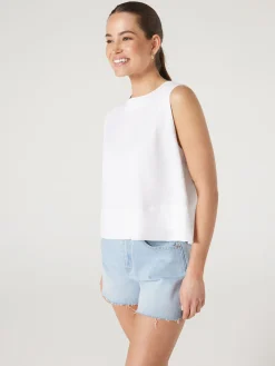 Jeanswest Maddy Linen Tank Black Sale