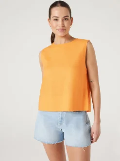 Jeanswest Maddy Linen Tank Black Best