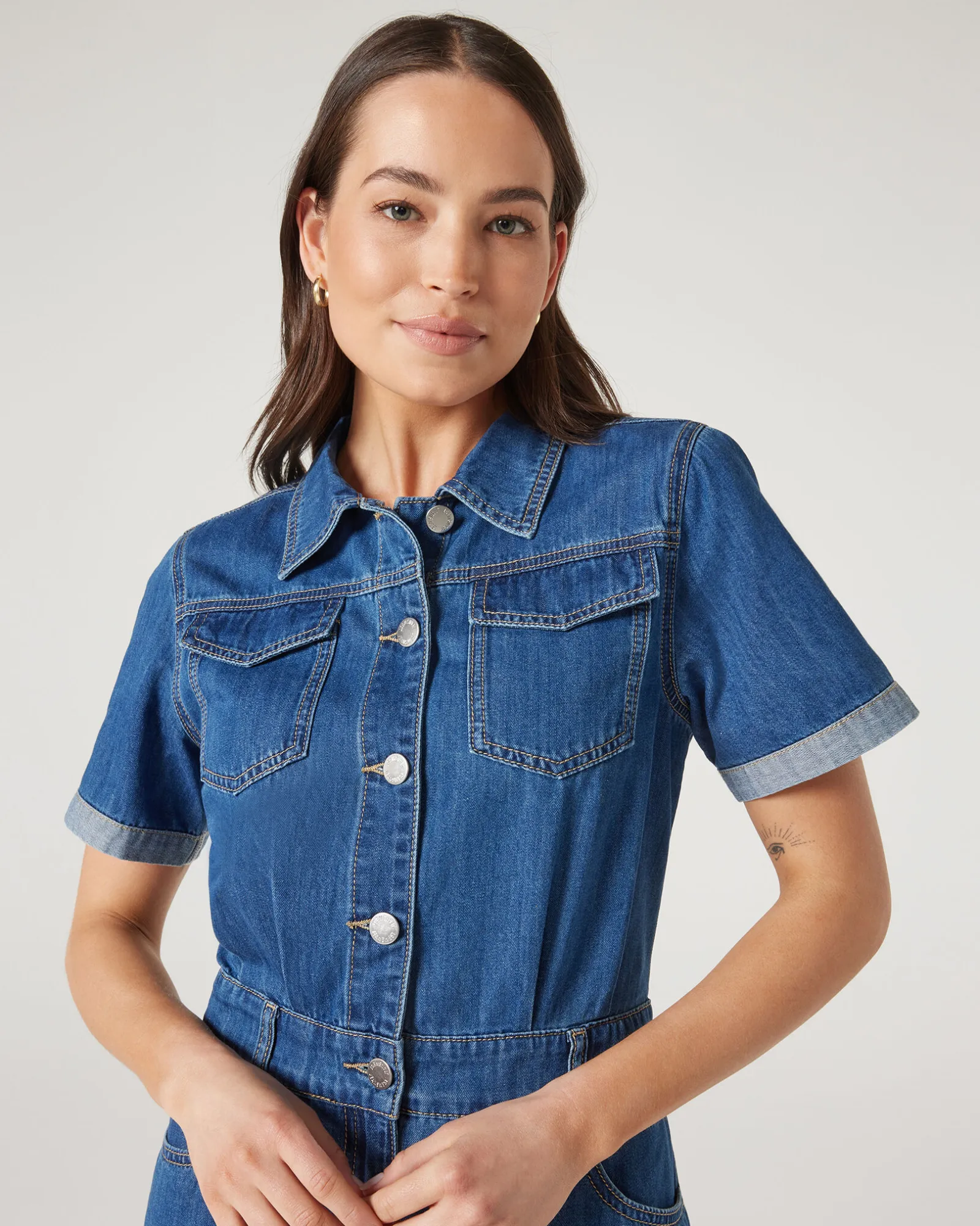 Jeanswest Marlowe Denim Dress DarkIndigo Outlet