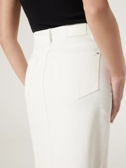Jeanswest Missy Denim Midi Skirt White Sale
