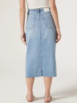 Jeanswest Missy Denim Midi Skirt Blue Outlet