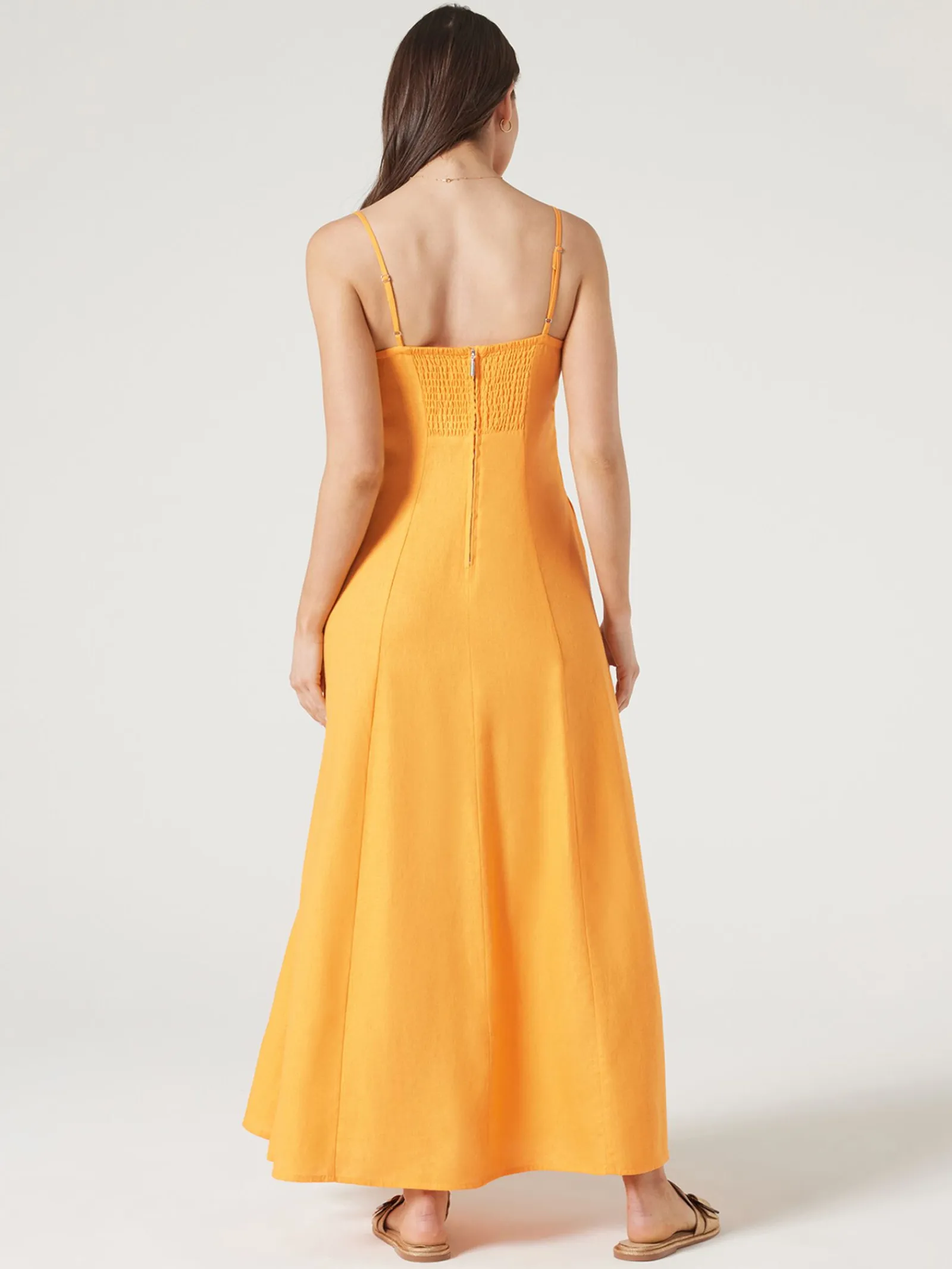 Jeanswest Nellie Fit and Flare Dress Orange Sale