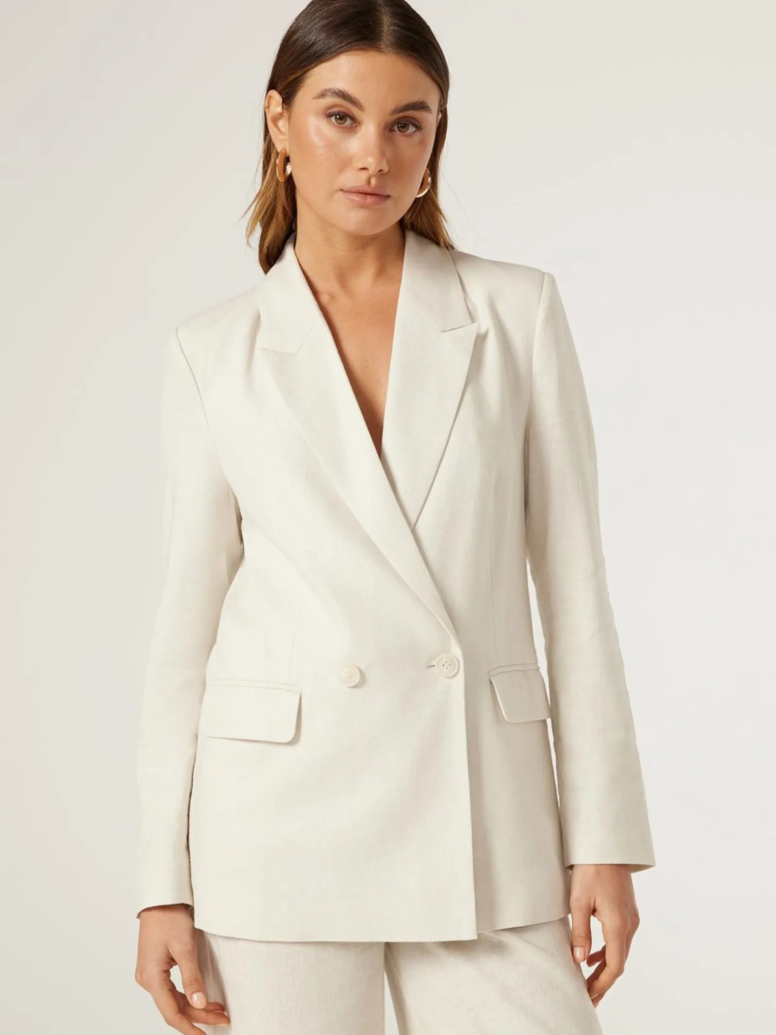 Jeanswest Nila Double Breasted Blazer Orange