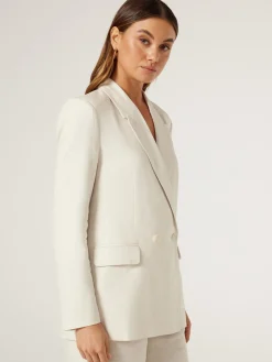Jeanswest Nila Double Breasted Blazer Orange