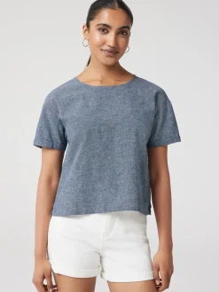 Jeanswest Nina Linen Tee White New