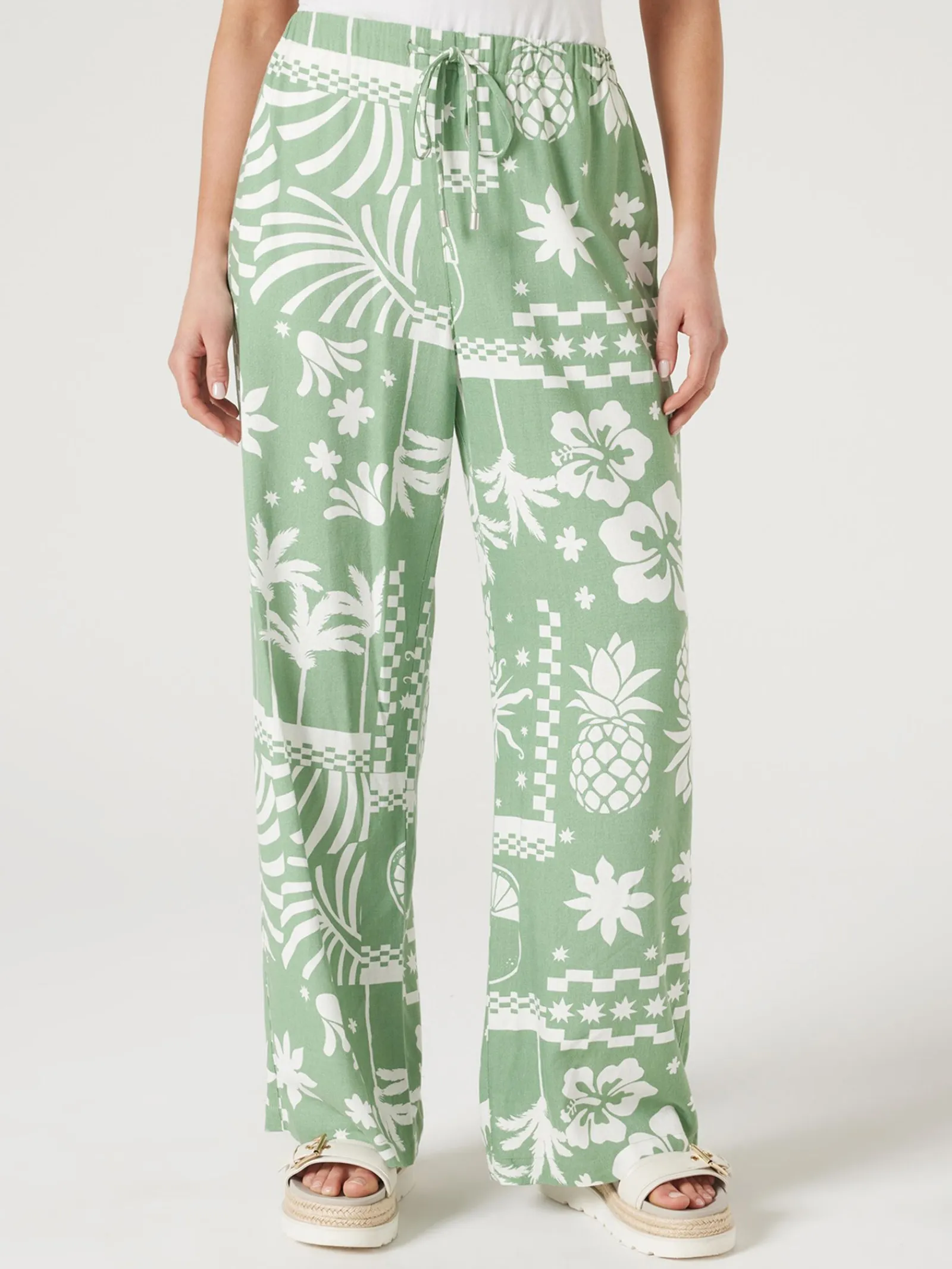 Jeanswest Olympia Relaxed Pant Green Best