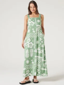 Jeanswest Priya Sleeveless Dress Green Online