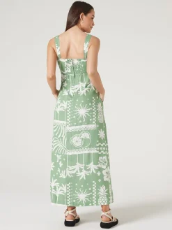 Jeanswest Priya Sleeveless Dress Green Online
