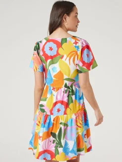 Jeanswest Reese Tiered Dress Multi Outlet
