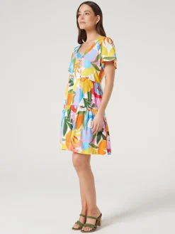 Jeanswest Reese Tiered Dress Multi Outlet