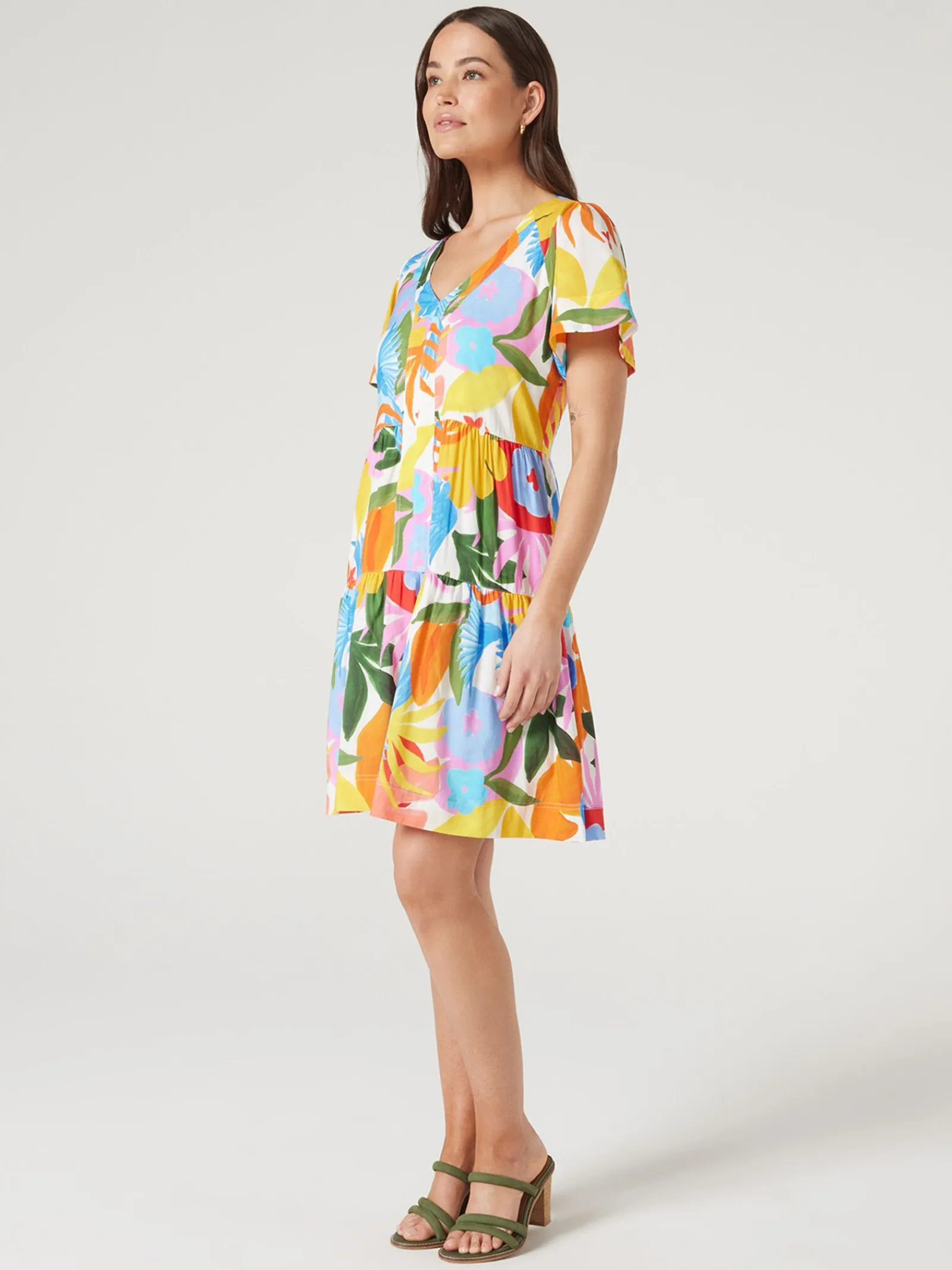 Jeanswest Reese Tiered Dress Multi Outlet