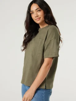 Jeanswest Relaxed Pocket Tee Black Outlet