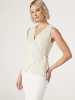 Jeanswest Rhodes Wrap Top Yellow New