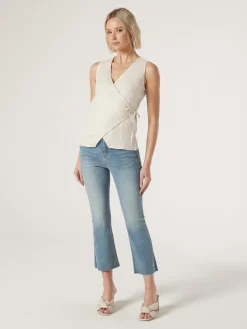 Jeanswest Rhodes Wrap Top Yellow New