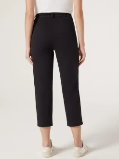 Jeanswest Sammy Mid Waisted Straight Capri Black Outlet