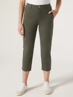 Jeanswest Sammy Straight Capri Green Sale