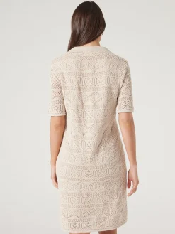 Jeanswest Shelly Crochet Dress Sand Hot