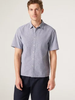 Jeanswest Short Sleeve Kai Textured Shirt Grey Best