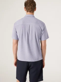 Jeanswest Short Sleeve Kai Textured Shirt Grey Best