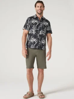 Jeanswest Short Sleeve Leon Print Shirt Black Online