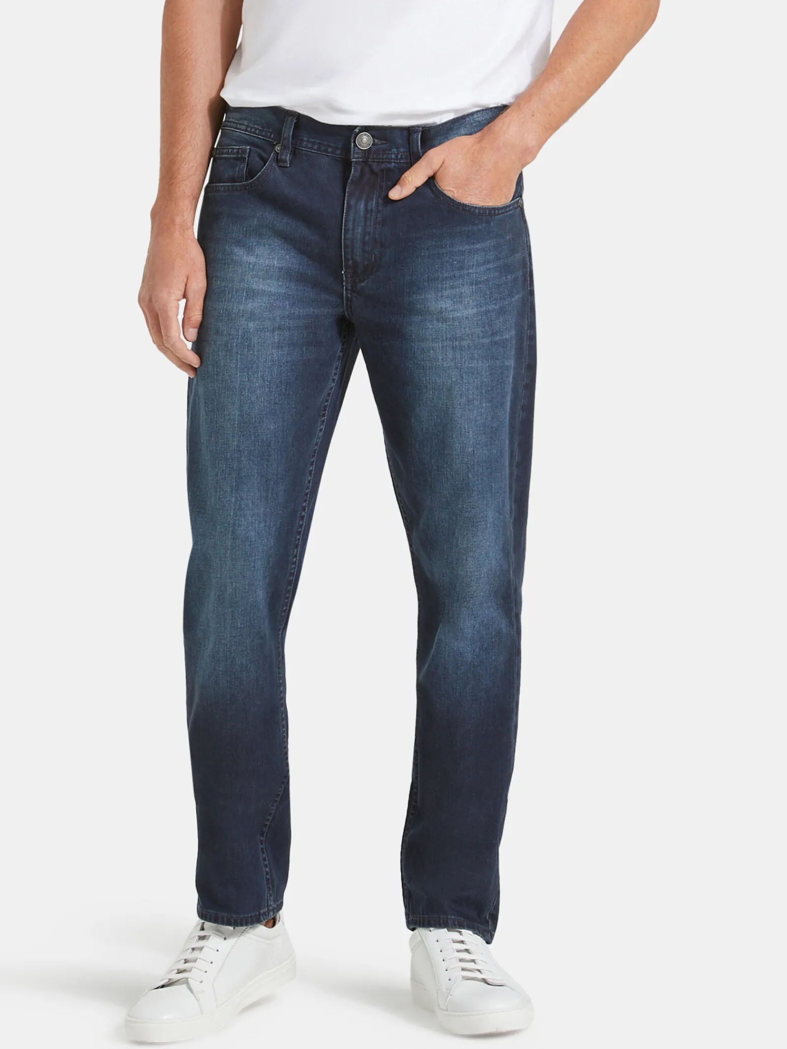 Jeanswest Slim Straight Jeans Storm Indigo MidIndigo Discount