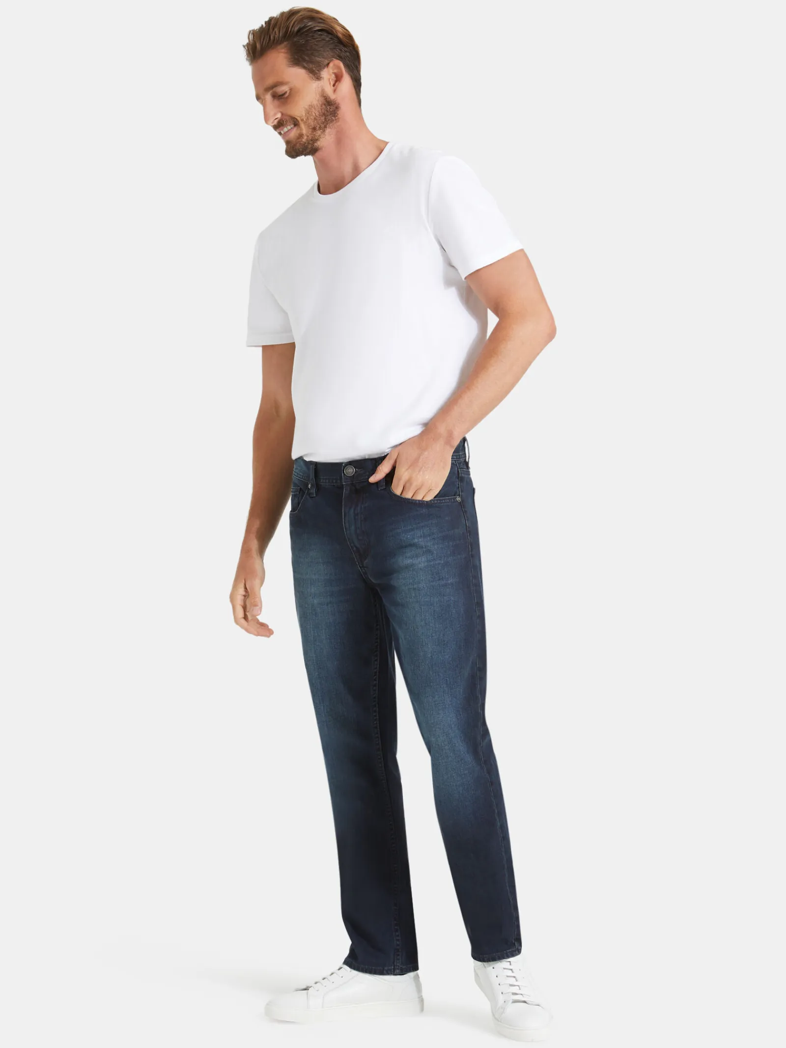 Jeanswest Slim Straight Jeans Storm Indigo MidIndigo Discount