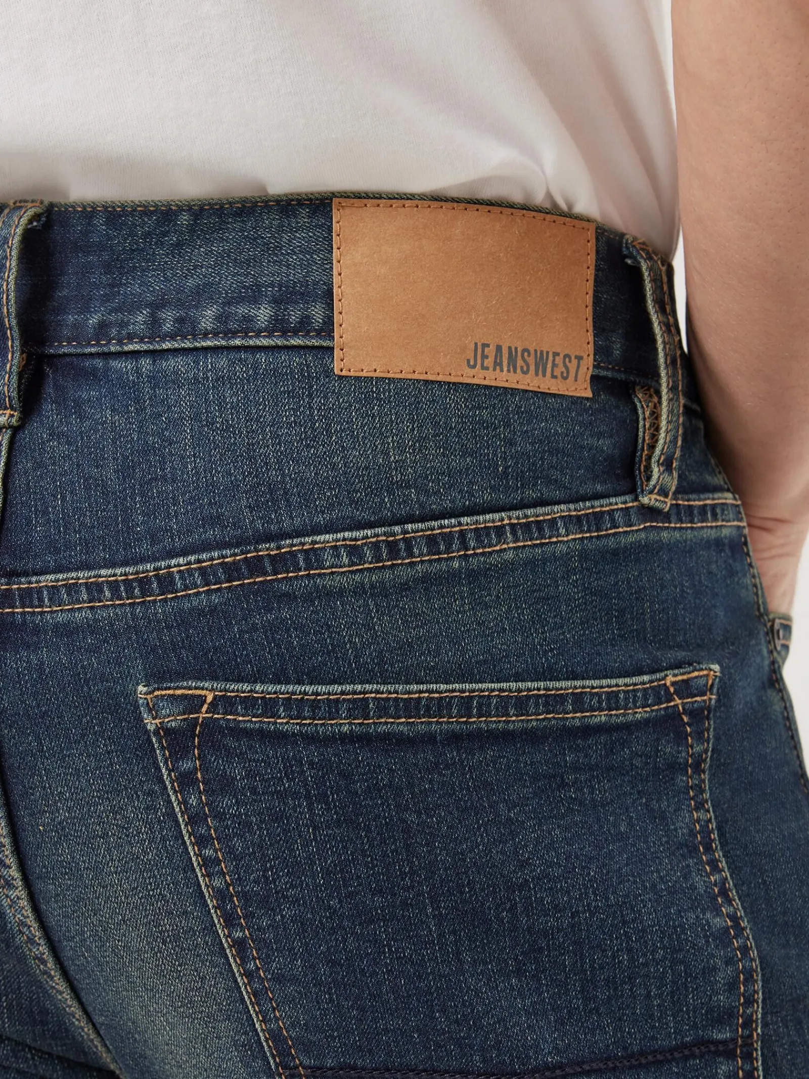 Jeanswest Slim Straight Jeans True Vintage DarkIndigo Discount