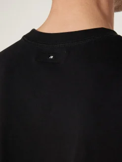 Jeanswest SS Ace Relaxed Fit Basic Crew Tee Black Best