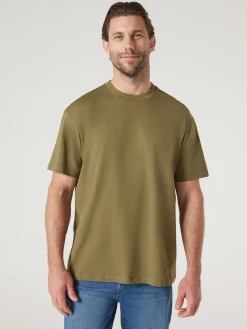Jeanswest SS Ace Relaxed Fit Basic Crew Tee Black Best