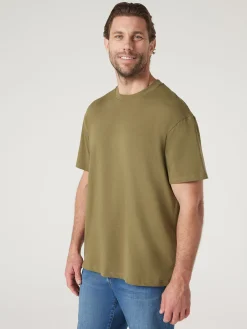 Jeanswest SS Ace Relaxed Fit Basic Crew Tee Black Best