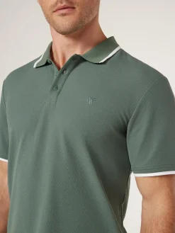 Jeanswest SS Nash Tipped Polo Blue