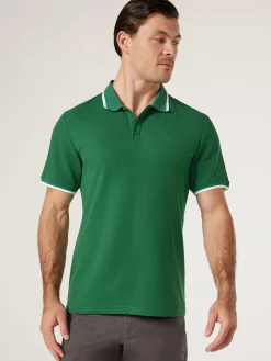 Jeanswest SS Nash Tipped Polo Blue Hot