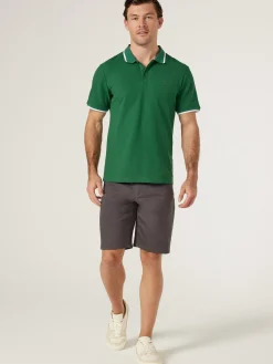 Jeanswest SS Nash Tipped Polo Blue Hot