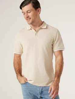 Jeanswest SS Nash Tipped Polo Blue