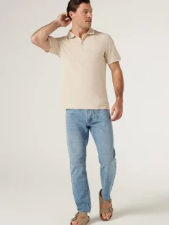 Jeanswest SS Nash Tipped Polo Blue