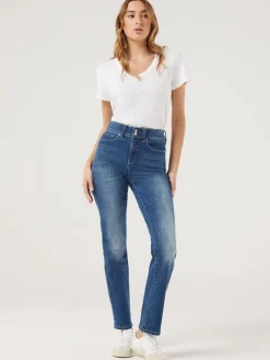 Jeanswest Tummy Trimmer Slim Straight Jeans MidIndigo Sale